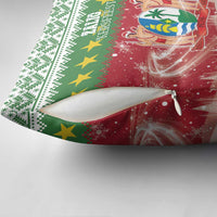 Suriname Christmas Pillow Cover Coat Of Arms Zalig Kersfeest - Wonder Print Shop