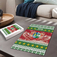 Suriname Christmas Puzzle Coat Of Arms Zalig Kersfeest - Wonder Print Shop