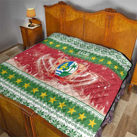 Suriname Christmas Quilt Coat Of Arms Zalig Kersfeest - Wonder Print Shop