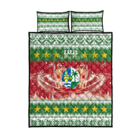 Suriname Christmas Quilt Bed Set Coat Of Arms Zalig Kersfeest - Wonder Print Shop