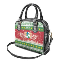 Suriname Christmas Shoulder Handbag Coat Of Arms Zalig Kersfeest - Wonder Print Shop