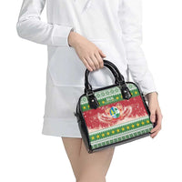 Suriname Christmas Shoulder Handbag Coat Of Arms Zalig Kersfeest - Wonder Print Shop