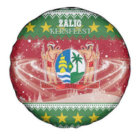 Suriname Christmas Spare Tire Cover Coat Of Arms Zalig Kersfeest - Wonder Print Shop
