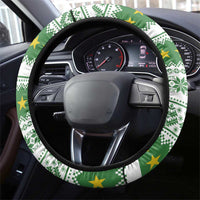 Suriname Christmas Steering Wheel Cover Coat Of Arms Zalig Kersfeest - Wonder Print Shop