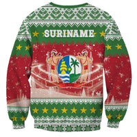 Suriname Christmas Sweatshirt Coat Of Arms Zalig Kersfeest - Wonder Print Shop