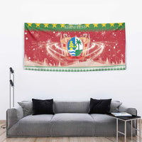 Suriname Christmas Tapestry Coat Of Arms Zalig Kersfeest - Wonder Print Shop