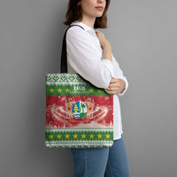 Suriname Christmas Tote Bag Coat Of Arms Zalig Kersfeest - Wonder Print Shop