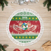 Suriname Christmas Tree Skirt Coat Of Arms Zalig Kersfeest - Wonder Print Shop