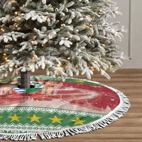 Suriname Christmas Tree Skirt Coat Of Arms Zalig Kersfeest - Wonder Print Shop