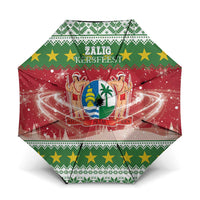 Suriname Christmas Umbrella Coat Of Arms Zalig Kersfeest - Wonder Print Shop