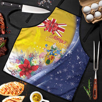 Turks And Caicos Islands Christmas Apron Coquette Bow With Coat Of Arms - Wonder Print Shop