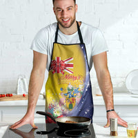 Turks And Caicos Islands Christmas Apron Coquette Bow With Coat Of Arms - Wonder Print Shop