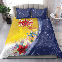 Turks And Caicos Islands Christmas Bedding Set Coquette Bow With Coat Of Arms - Wonder Print Shop