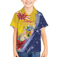 Turks And Caicos Islands Christmas Family Matching Puletasi and Hawaiian Shirt Coquette Bow With Coat Of Arms - Wonder Print Shop