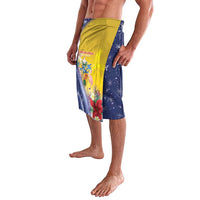 Turks And Caicos Islands Christmas Lavalava Coquette Bow With Coat Of Arms - Wonder Print Shop