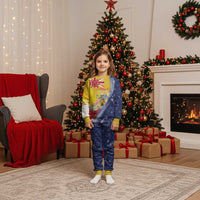 Turks And Caicos Islands Christmas Pajama Set Coquette Bow With Coat Of Arms - Wonder Print Shop