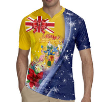 Turks And Caicos Islands Christmas Rugby Jersey Coquette Bow With Coat Of Arms - Wonder Print Shop
