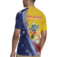 Turks And Caicos Islands Christmas Rugby Jersey Coquette Bow With Coat Of Arms - Wonder Print Shop