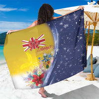 Turks And Caicos Islands Christmas Sarong Coquette Bow With Coat Of Arms - Wonder Print Shop