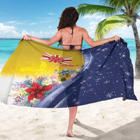 Turks And Caicos Islands Christmas Sarong Coquette Bow With Coat Of Arms - Wonder Print Shop