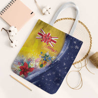 Turks And Caicos Islands Christmas Tote Bag Coquette Bow With Coat Of Arms - Wonder Print Shop