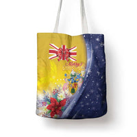 Turks And Caicos Islands Christmas Tote Bag Coquette Bow With Coat Of Arms - Wonder Print Shop