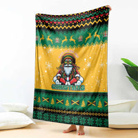 Jamaica Christmas Blanket Have Ah Irie Irie Christmas - Wonder Print Shop