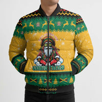 Jamaica Christmas Bomber Puffer Jacket Have Ah Irie Irie Christmas - Wonder Print Shop