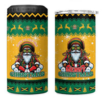 Jamaica Christmas 4 in 1 Can Cooler Tumbler Have Ah Irie Irie Christmas - Wonder Print Shop