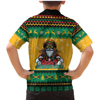 Jamaica Christmas Family Matching Mermaid Dress and Hawaiian Shirt Have Ah Irie Irie Christmas - Wonder Print Shop