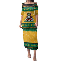 Jamaica Christmas Family Matching Puletasi and Hawaiian Shirt Have Ah Irie Irie Christmas - Wonder Print Shop