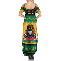 Jamaica Christmas Family Matching Summer Maxi Dress and Hawaiian Shirt Have Ah Irie Irie Christmas - Wonder Print Shop