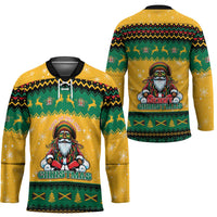 Jamaica Christmas Hockey Jersey Have Ah Irie Irie Christmas - Wonder Print Shop