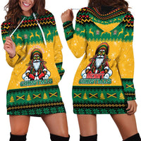Jamaica Christmas Hoodie Dress Have Ah Irie Irie Christmas - Wonder Print Shop