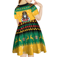 Jamaica Christmas Kid Short Sleeve Dress Have Ah Irie Irie Christmas - Wonder Print Shop