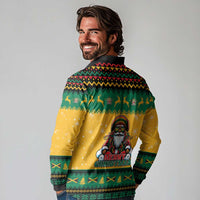 Jamaica Christmas Long Sleeve Polo Shirt Have Ah Irie Irie Christmas - Wonder Print Shop