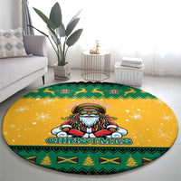 Jamaica Christmas Round Carpet Have Ah Irie Irie Christmas - Wonder Print Shop