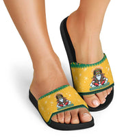 Jamaica Christmas Slide Sandals Have Ah Irie Irie Christmas - Wonder Print Shop