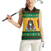Jamaica Christmas Women Sleeveless Polo Shirt Have Ah Irie Irie Christmas - Wonder Print Shop