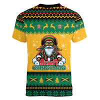 Jamaica Christmas Women V-Neck T-Shirt Have Ah Irie Irie Christmas - Wonder Print Shop