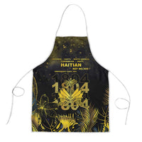 Haiti 1804 Apron Gold Tropical Leaves And Coat Of Arms - Wonder Print Shop