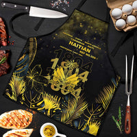 Haiti 1804 Apron Gold Tropical Leaves And Coat Of Arms - Wonder Print Shop