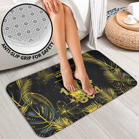 Haiti 1804 Bathroom Set Gold Tropical Leaves And Coat Of Arms - Wonder Print Shop