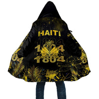 Haiti 1804 Cloak Gold Tropical Leaves And Coat Of Arms - Wonder Print Shop
