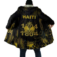 Haiti 1804 Cloak Gold Tropical Leaves And Coat Of Arms - Wonder Print Shop