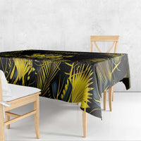 Haiti 1804 Tablecloth Gold Tropical Leaves And Coat Of Arms - Wonder Print Shop