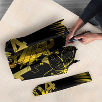 Haiti 1804 Umbrella Gold Tropical Leaves And Coat Of Arms - Wonder Print Shop