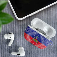 Haiti Paisley AirPods Case Haitian Flag Bandana Style - Wonder Print Shop
