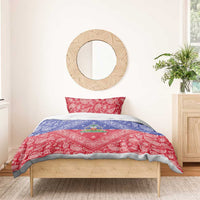 Haiti Paisley Bedding Set Haitian Flag Bandana Style - Wonder Print Shop