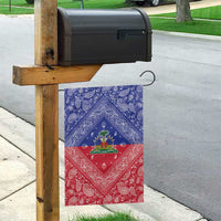 Haiti Paisley Garden Flag Haitian Flag Bandana Style - Wonder Print Shop